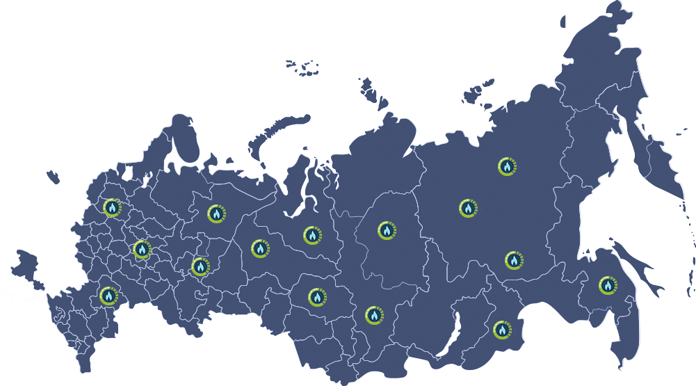Филиалы в 21 городе России