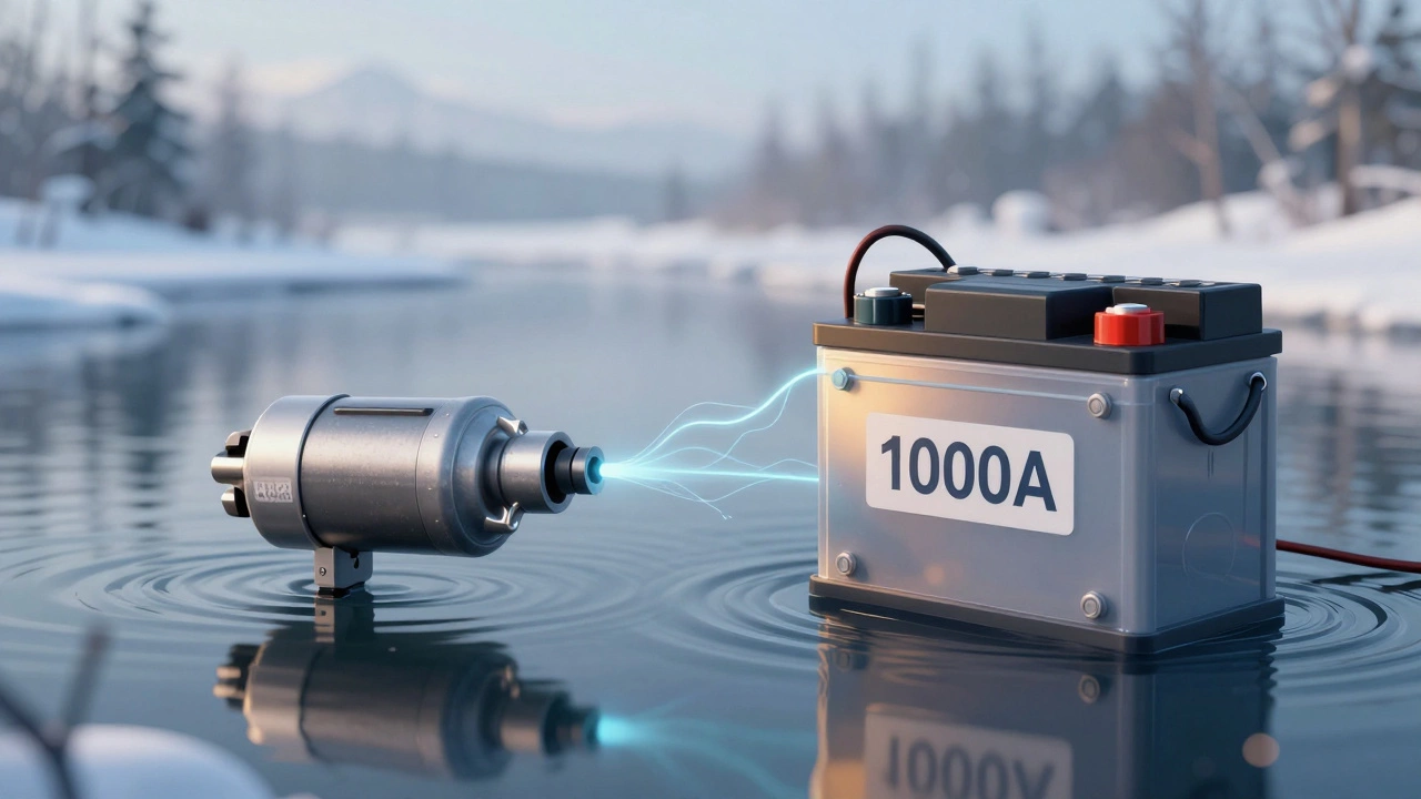 Стартер забирает только нужный ток от мощного аккумулятора