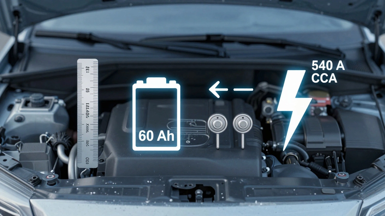 Четыре параметра аккумулятора в виде наглядных объектов над моторным отсеком.