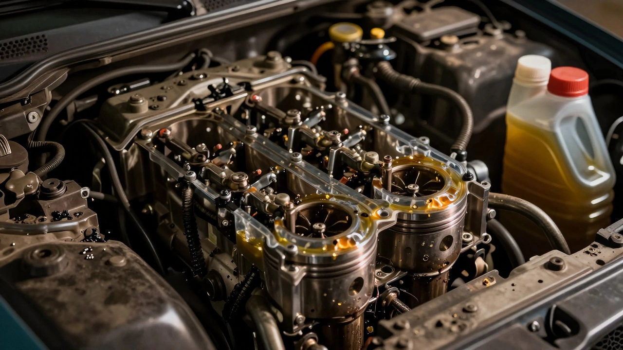 Как ведет себя двигатель на старом масле?